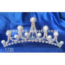 Rhinestone boda tiara peine (GWST12-038)